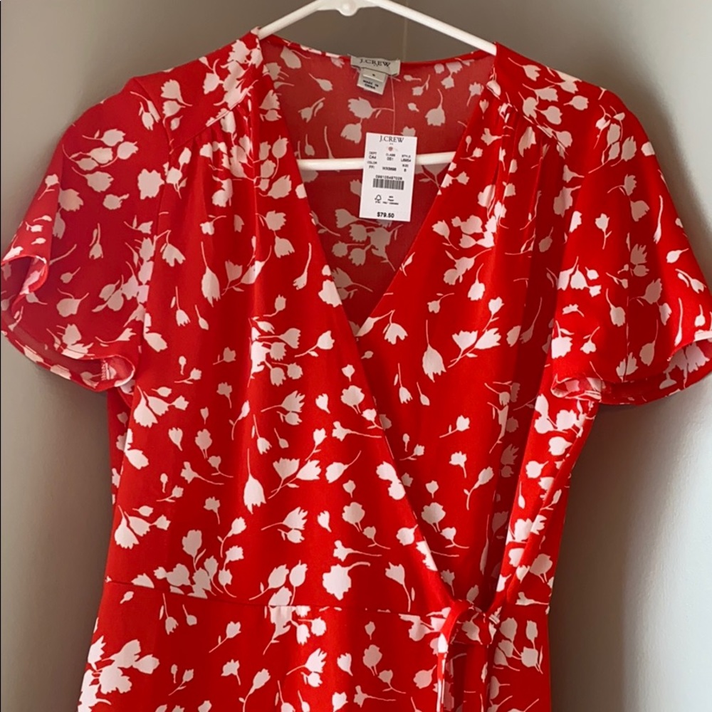 Orange/red J Crew Dress